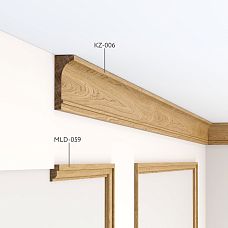 Wooden molding MLD-059 in interior design