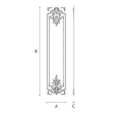 Polyurethane decoration set CPU.VRS-059 drawing
