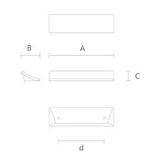 Drawing: Beautiful and convenient wooden furniture handle Twist HL-020