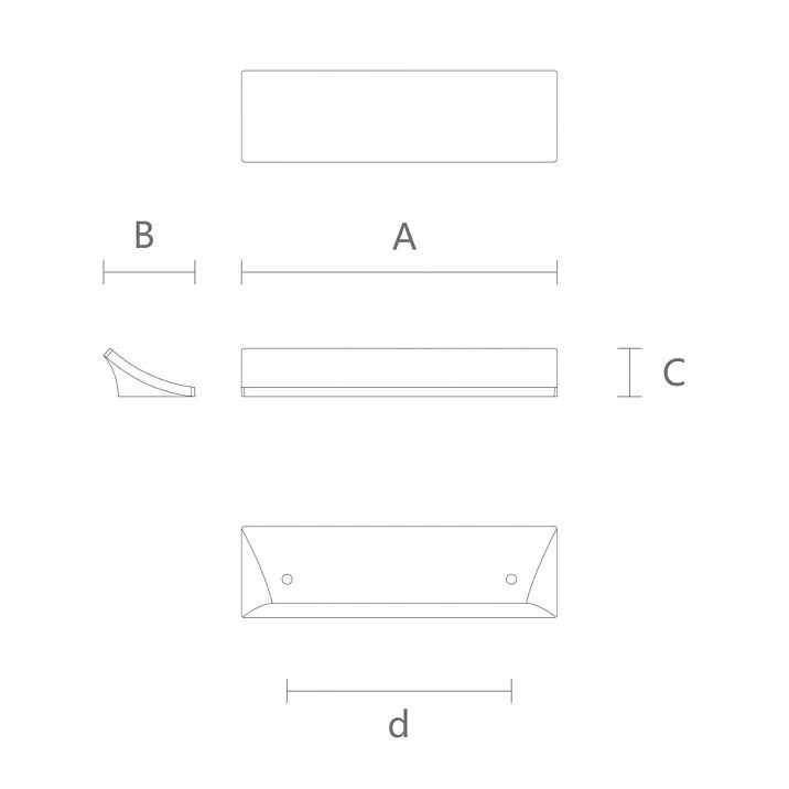 Drawing: Beautiful and convenient wooden furniture handle Twist HL-020