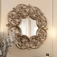Patterned Mirror Frame for Entryway