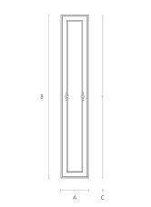 Detailed view of wood carving on the overlay from the C-001-2-2 wooden decor set