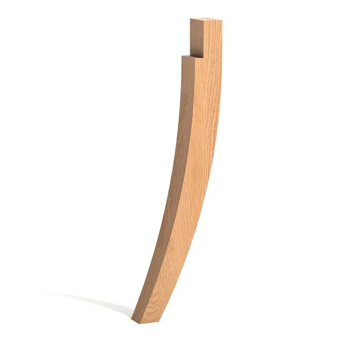 MN-197 curved wooden leg made of wood