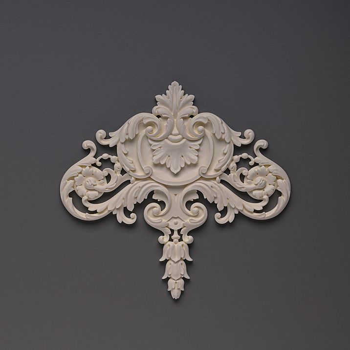 Carved polyurethane overlay NPU-191 - a decorative element for walls and furniture