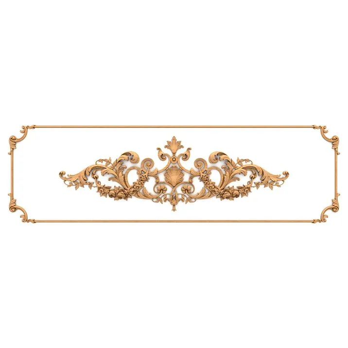 Decorative set C.VRS-055 for decorating furniture made of natural wood.