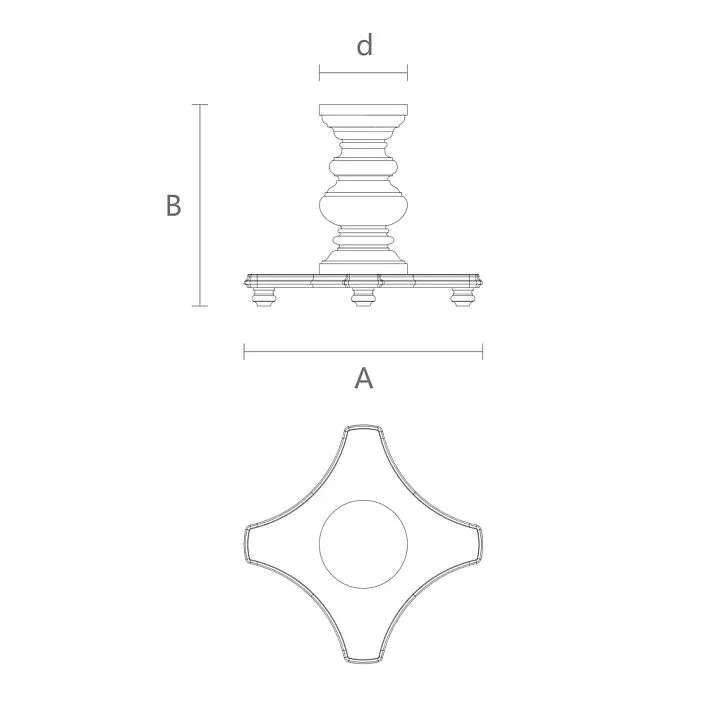 Drawing of carved apron STL-012