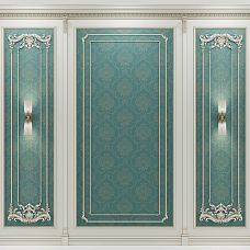 Wooden carved applique N-406, application in interior