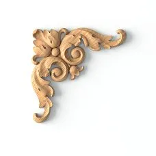 Wooden overlay, carved, with elegant relief N-375 drawing