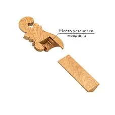 Carved End Cap for Molding N-363R Set for MLD-002 Diagram