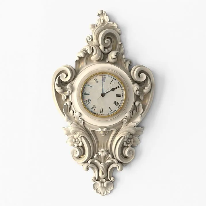Wall clock CHPU-001 made of polyurethane, large photo