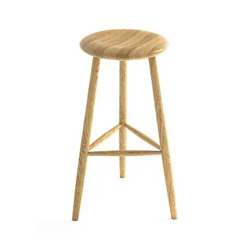 Bar stool TBR-004 from natural oak