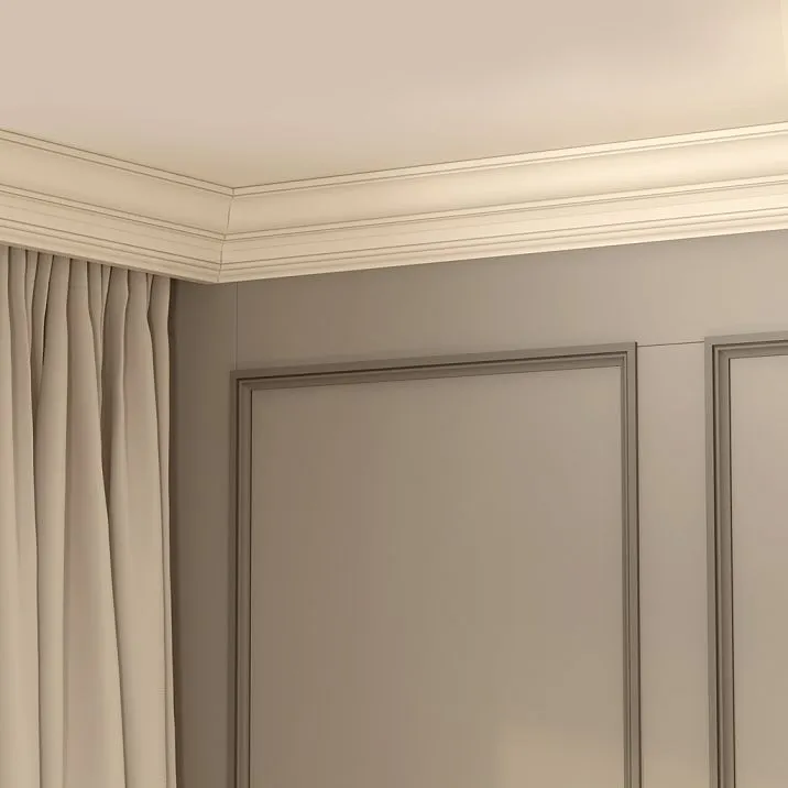 Cornice in interior from beech, oak or MDF