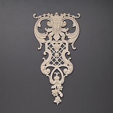 Carved polyurethane overlay NPU-230, 160mm - decorative furniture element