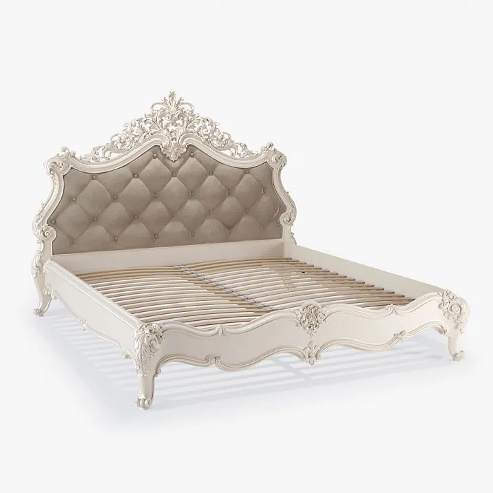Carved Details on the Versailles 001-001 Bed