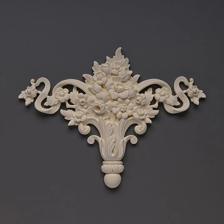 NPU-193 polyurethane carved overlay - a decorative element for walls and furniture