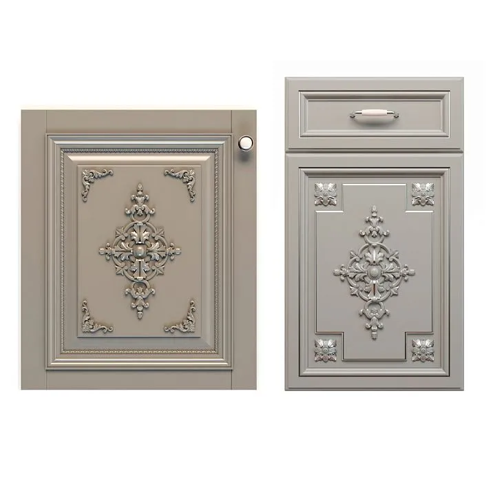 Wooden patterns for furniture facades, carved overlay N-154.1 photo