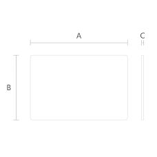 Countertop ST-026-3 from beech for kitchen or dining table drawing