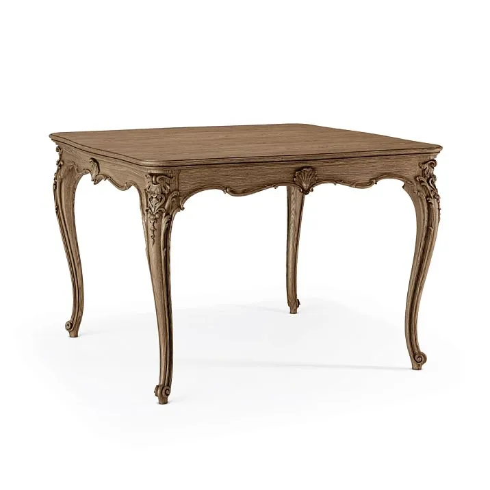 Countertop ST-020-1 made of solid oak, beech, and MDF: a universal element for a stylish interior. Photo of a ready-made wooden table in classic style