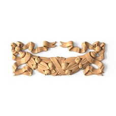 Decorative element for furniture, walls, doors, and ceilings with carved ornament