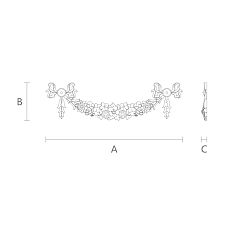 NPU-043 Polyurethane Molded Decoration Drawing