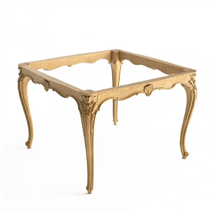 Stool base STL-020 made of solid oak