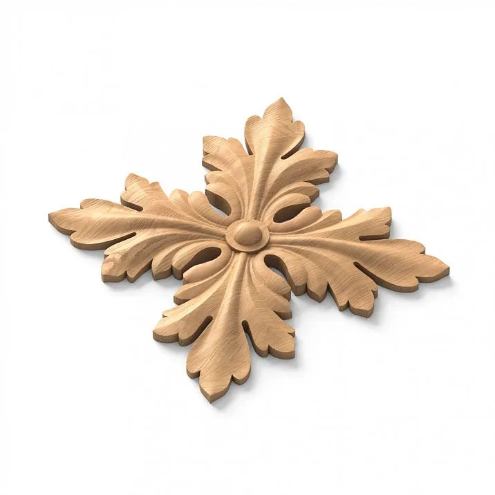 Carved Rosette R-053 for Cabinet