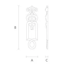 Wooden Decor N-211, 40 mm size, buy in the interior decor store Stavros