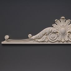 Carved overlay NPU-173 made of polyurethane - a decorative element for walls and furniture