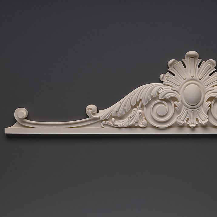 Carved overlay NPU-173 made of polyurethane - a decorative element for walls and furniture