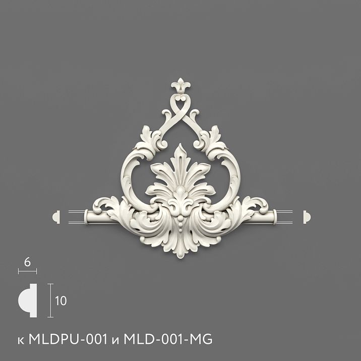 Polyurethane molding MLDPU-1-2.1. Molding decor. Image 6994562b0864f