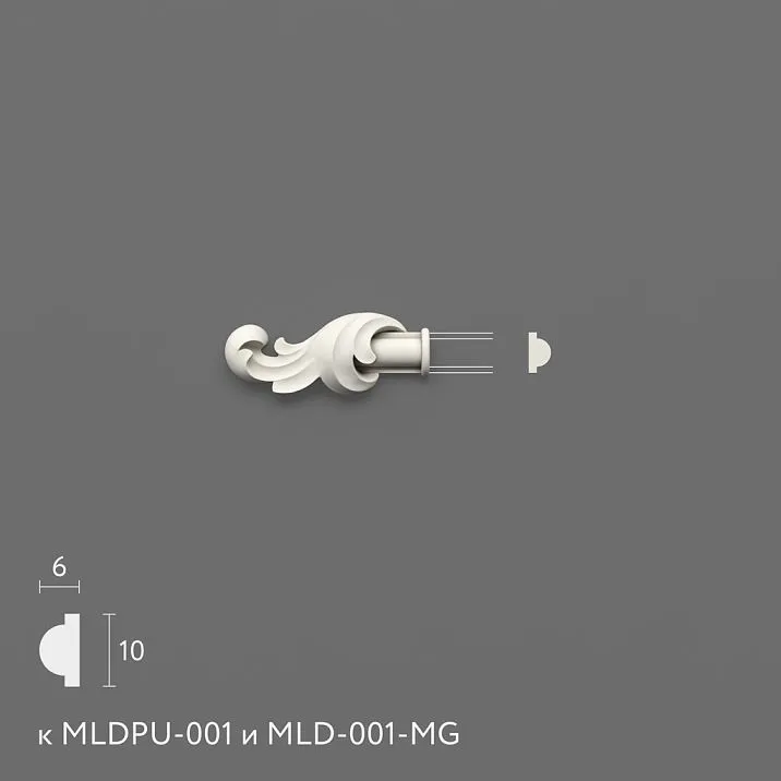 Polyurethane molding NPU.VRS-008.1L. Molding decor. Image 699447a1a3253