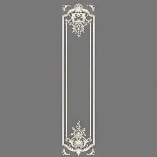 Overall view of Relief decoration CPU.VRS-059 with rich ornament and smooth scrolls.