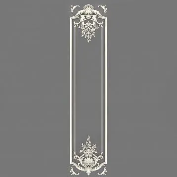 Общий вид Лепного декора CPU.VRS-059 с богатым орнаментом и плавными завитками.