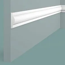 Wall-mounted polystyrene impact-resistant molding D1040 Hi Wood large profile 40 x 11.5 mm