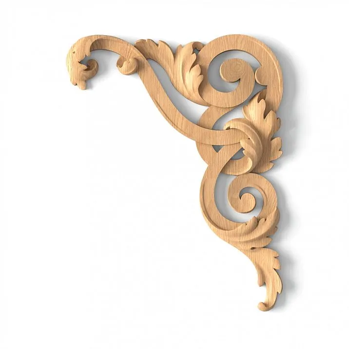 Overlay for furniture and facades from solid wood N-322R