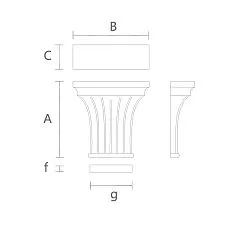 Architectural Capital KL-061 for Exterior KL-061