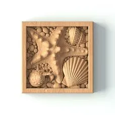 Decorative Interior Rose with Maritime Style Pattern R-083