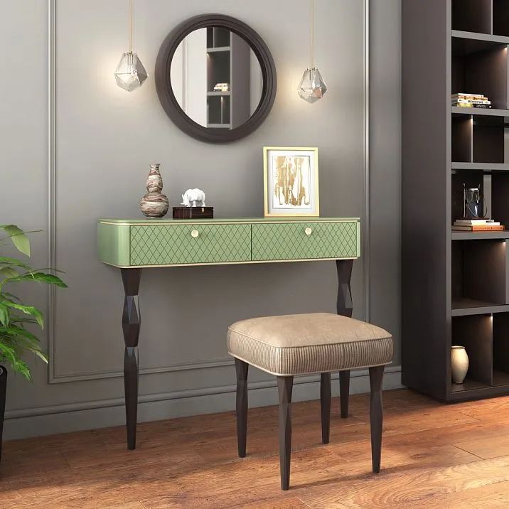 Wooden leg for console - interior photo