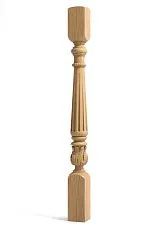Carved classic newel post for staircase