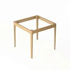 Table frame STL-026-1 made of solid wood with four legs