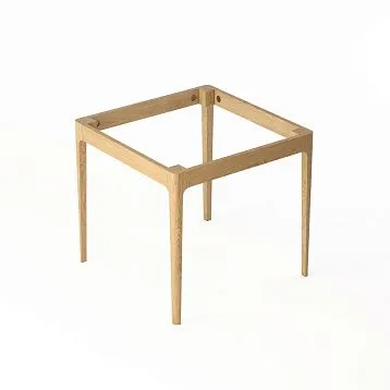 Table frame STL-026-1 made of solid wood with four legs
