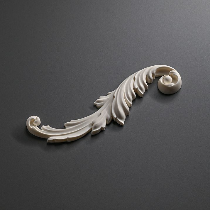 Easy installation of NPU-458L polyurethane decorative molding for any surfaces photo