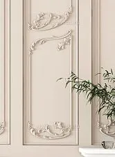 Carved decor in classic style with floral motifs in the interior