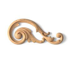 Elegant Carved Insert from Oak or Beech N-293R