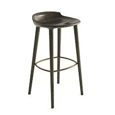 Designer bar stool from solid oak beech enamel