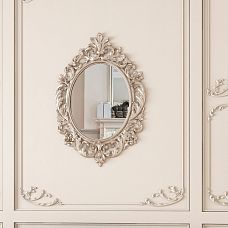 Wooden oval frame for mirror and picture, carved frame RM-041