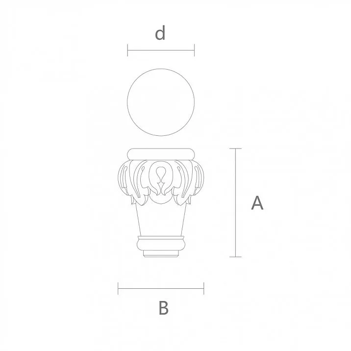 Drawing of Carved Wooden Legs