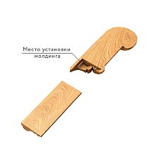 Connection point of molding and carved end cap N-435L