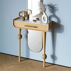 Atlas HL-071 handles made of oak on kitchen cabinet facades