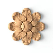 Decorative Oak Rosette R-033